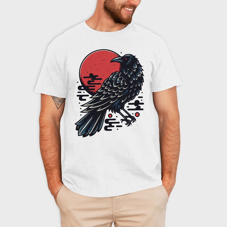 Crow Sunset, Tricou Barbati (Unisex)