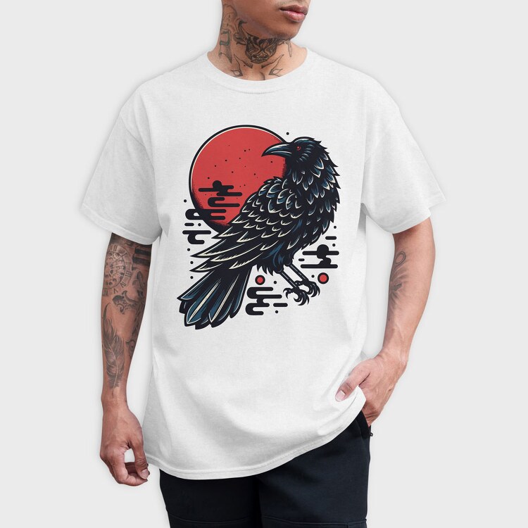 Crow Sunset, Tricou Barbati (Unisex)