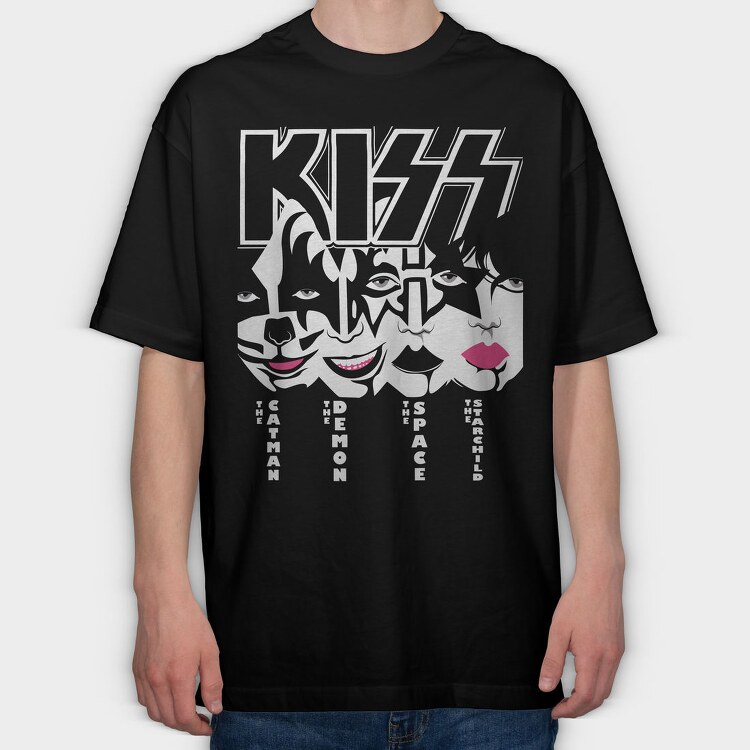 KISS Art2, Tricou Oversize Barbati (Unisex)
