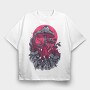 Mushroom Forest on the Hand , Tricou Oversize Barbati (Unisex)