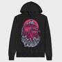 Mushroom Forest on the Hand , Hanorac Oversize Barbati (Unisex)