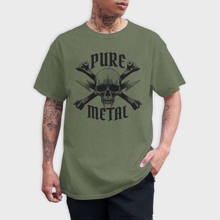 Pure Metal, Tricou Barbati (Unisex)