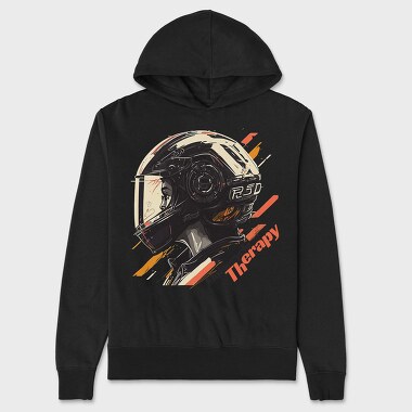 Motorcycle Therapy Helmet Artistic , Hanorac Oversize Barbati (Unisex)