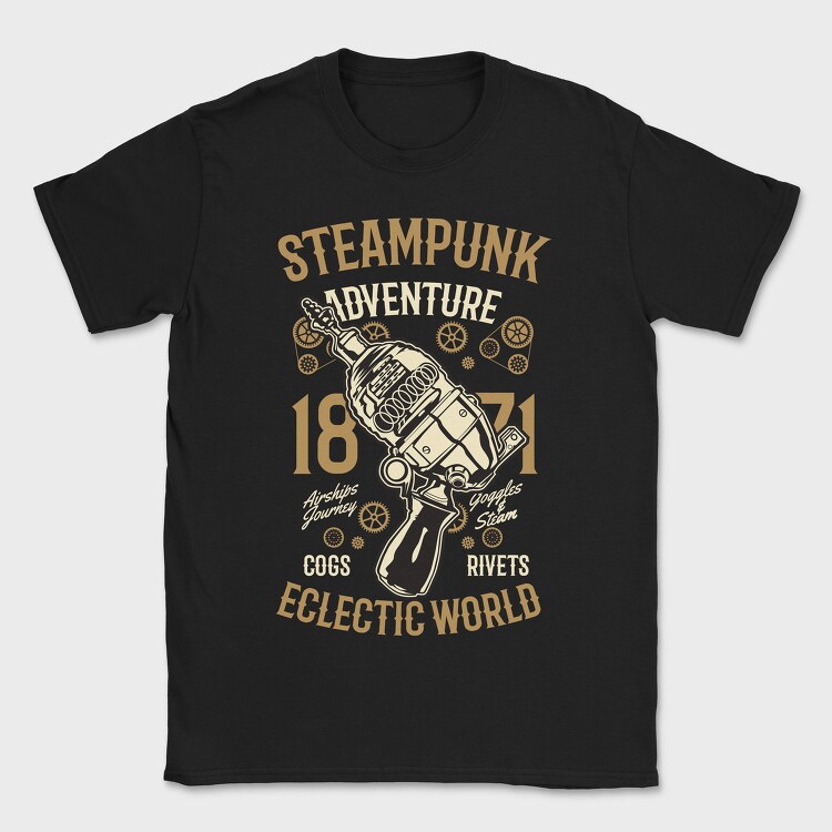 Steampunk Adventure , Tricou Barbati (Unisex)
