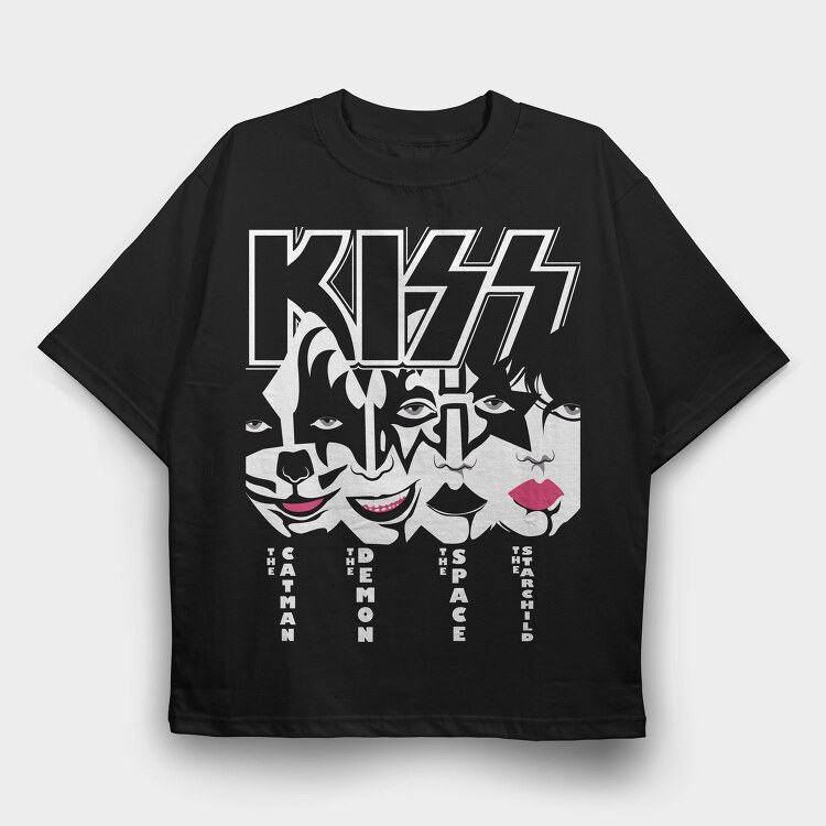 KISS Art2, Tricou Oversize Barbati (Unisex)