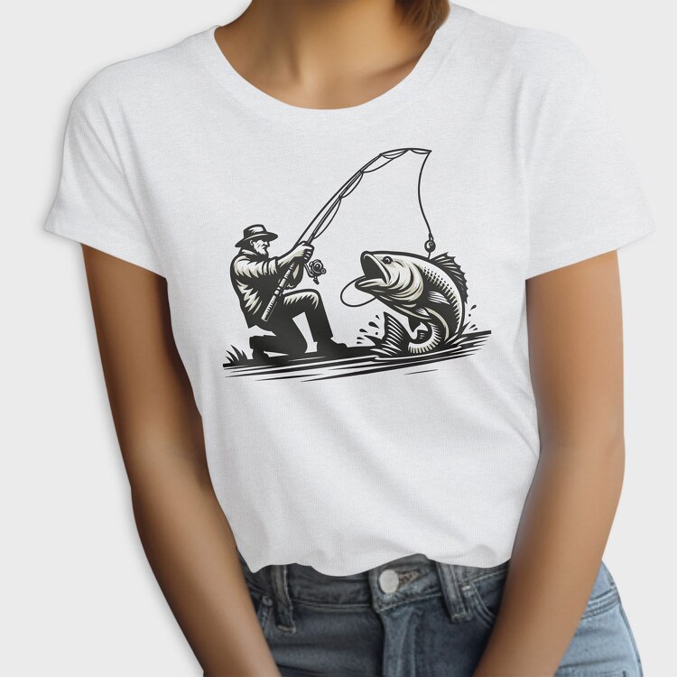 Man Fishing, Tricou Femei
