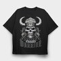 Skull Viking Warrior, Tricou Oversize Barbati (Unisex)