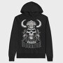 Skull Viking Warrior, Hanorac Oversize Barbati (Unisex)