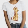 Cute Giraffe Cartoon, Tricou Femei