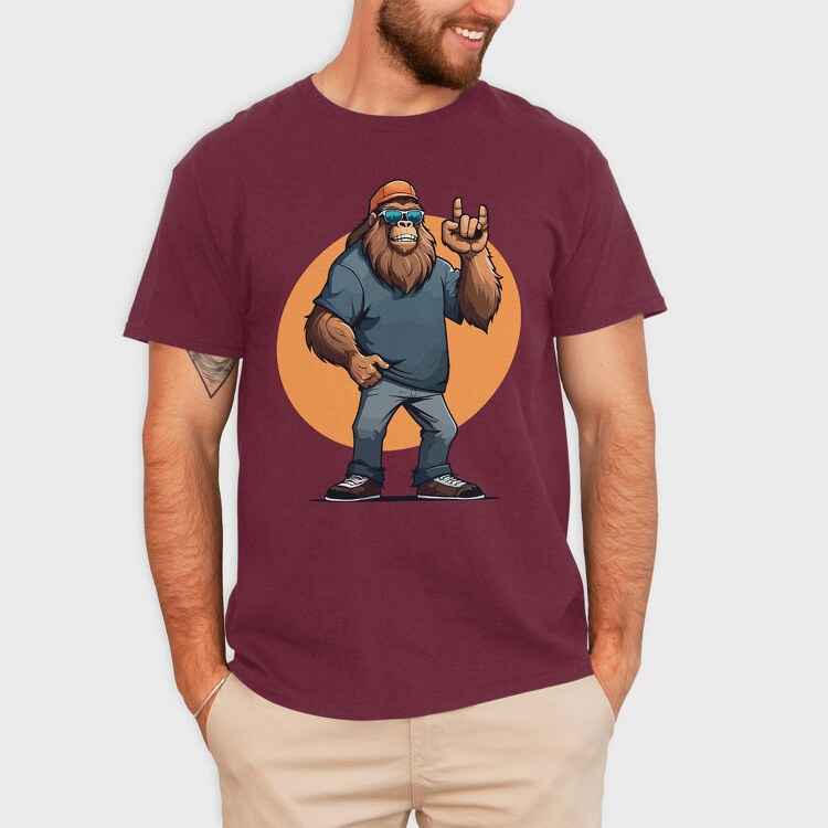 Bigfoot Rock, Tricou Barbati (Unisex)