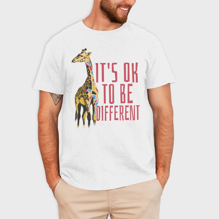 Giraffe Different, Tricou Barbati (Unisex)