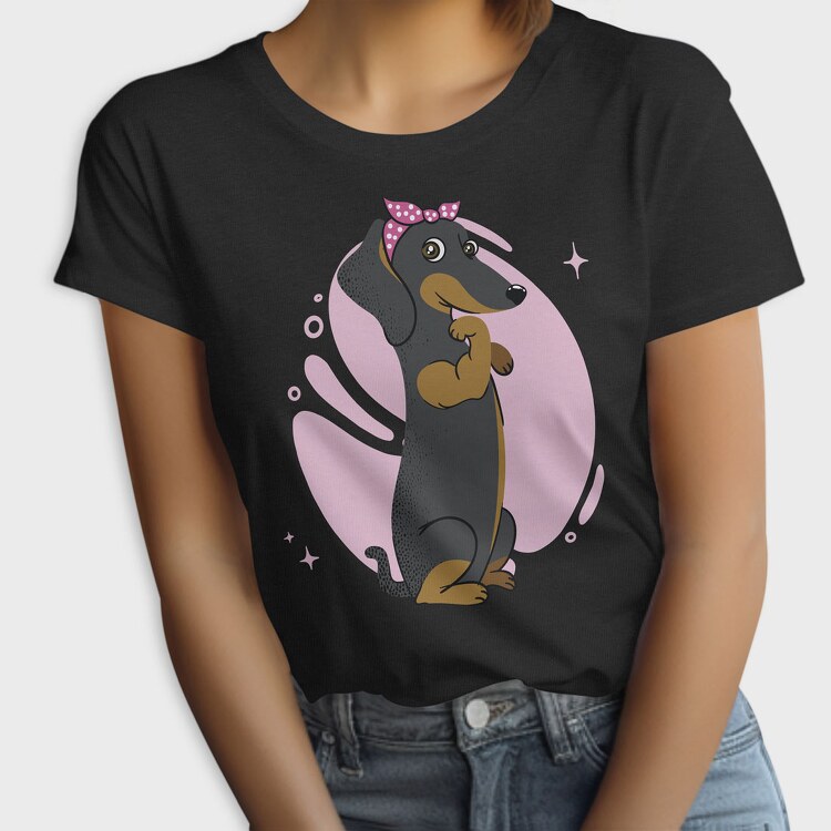 Dachsund Girl, Tricou Femei