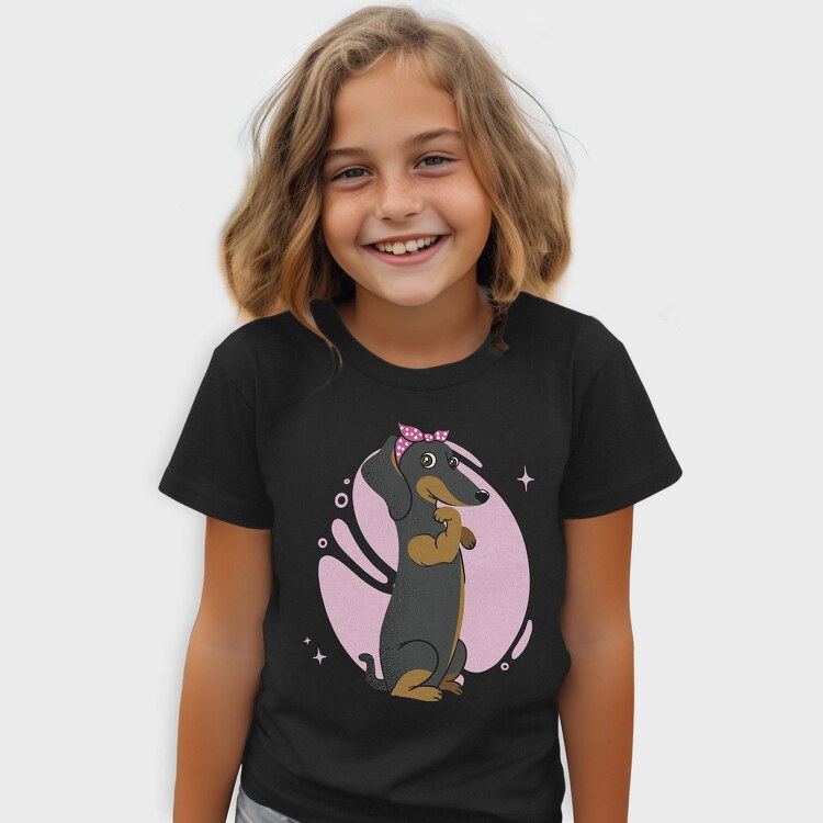 Dachsund Girl, Tricou Copii