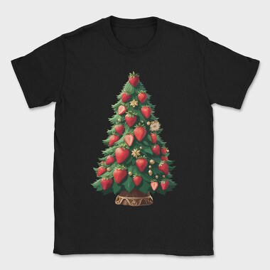 Strawberries Christmas Tree, Tricou Barbati (Unisex)