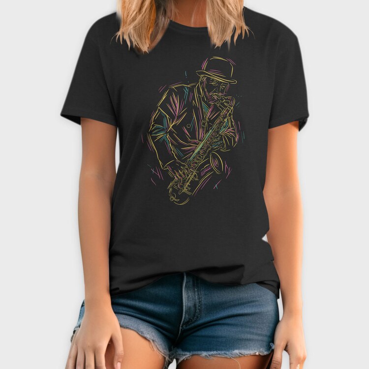 Saxophone Man, Tricou Barbati (Unisex)