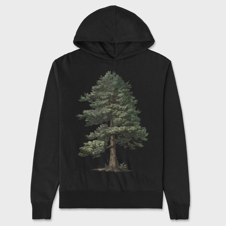 Tree Detailed, Hanorac Oversize Barbati (Unisex)