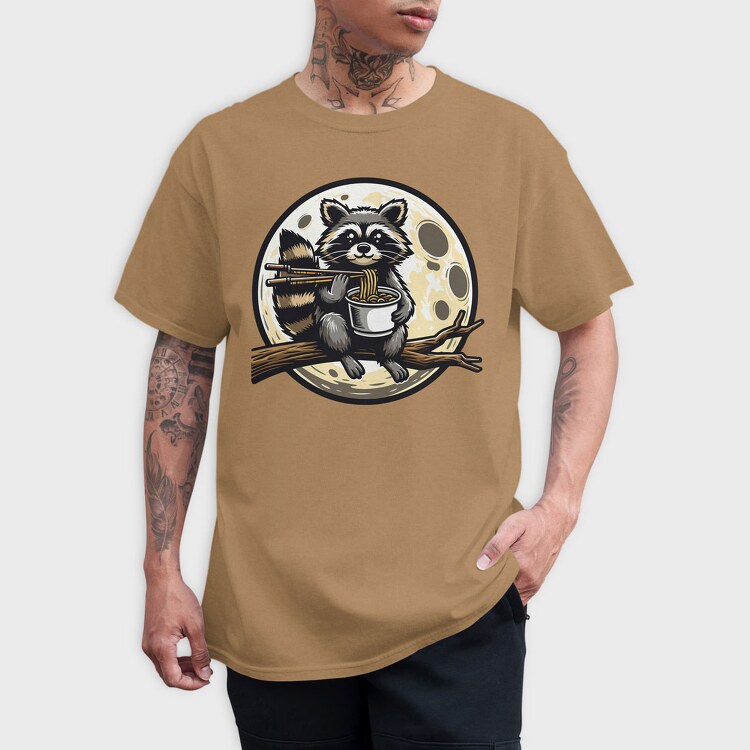 Racoon Noodles, Tricou Barbati (Unisex)