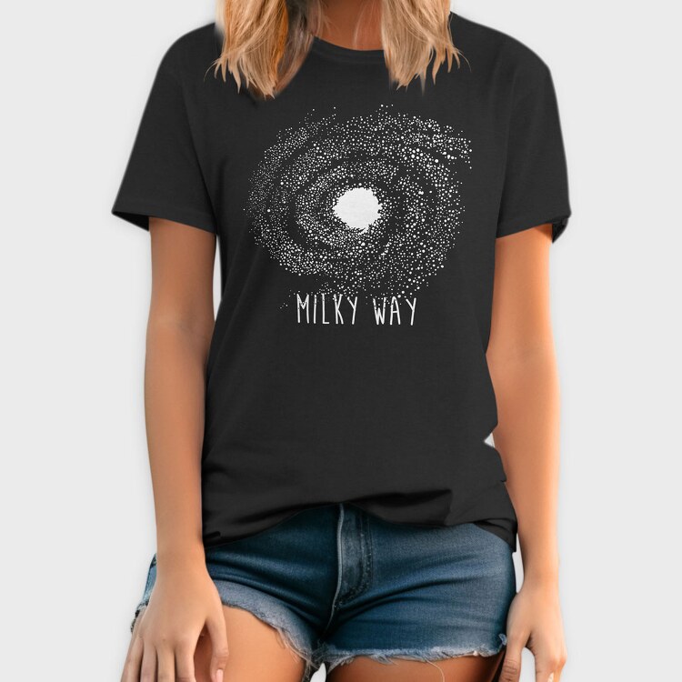 Milky Way White, Tricou Barbati (Unisex)