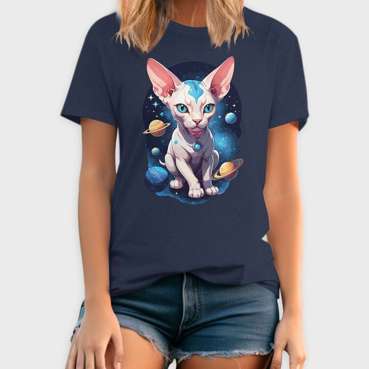 Sphynx Cat Space, Tricou Barbati (Unisex)