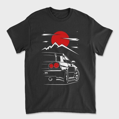 Skyline Sunset Mountain, Tricou Barbati (Unisex)