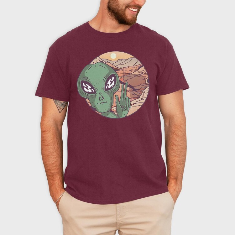 Alien Mars, Tricou Barbati (Unisex)