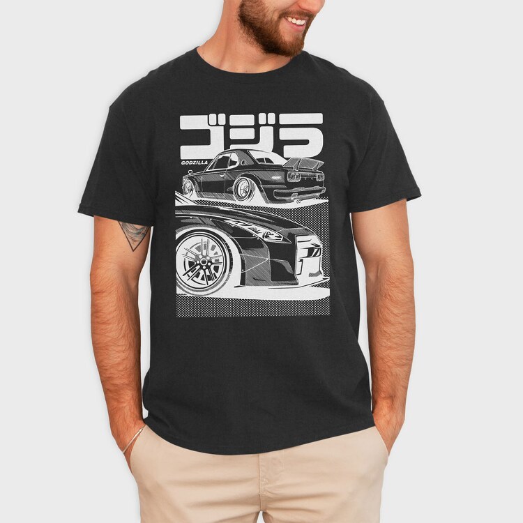 Car Godzilla, Tricou Barbati (Unisex)