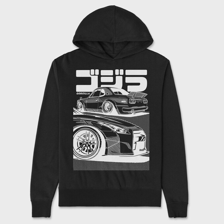 Car Godzilla, Hanorac Oversize Barbati (Unisex)