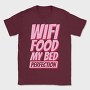 Wifi Food My Bed, Tricou Barbati (Unisex)