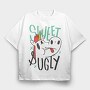 Sweet Ugly Unicorn, Tricou Oversize Barbati (Unisex)
