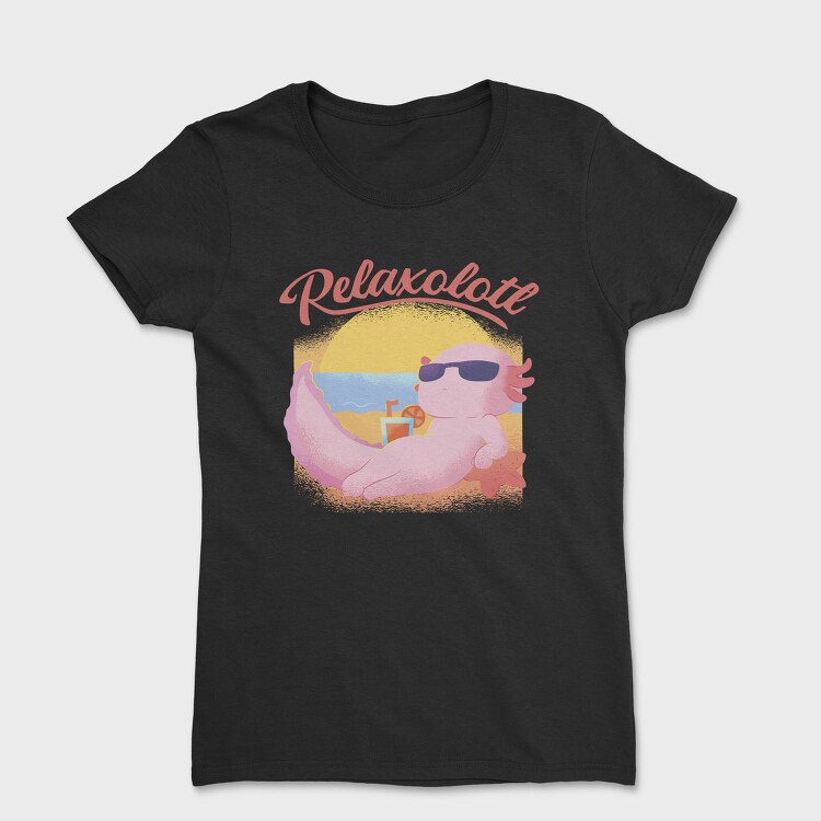 Axolotl At The Beach Relaxolotl, Tricou Femei