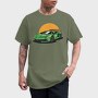Lambo Sunset, Tricou Barbati (Unisex)