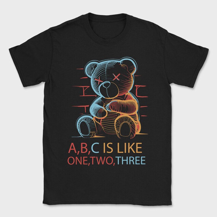 One Two Three, Tricou Barbati (Unisex)