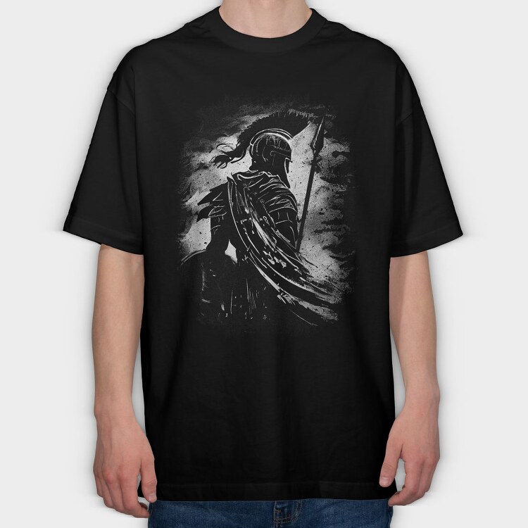 Achilles Roman Warrior, Tricou Oversize Barbati (Unisex)