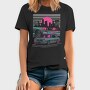 Skyline Retro Night, Tricou Barbati (Unisex)