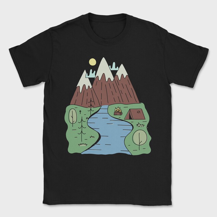 Keep It Simple River, Tricou Barbati (Unisex)