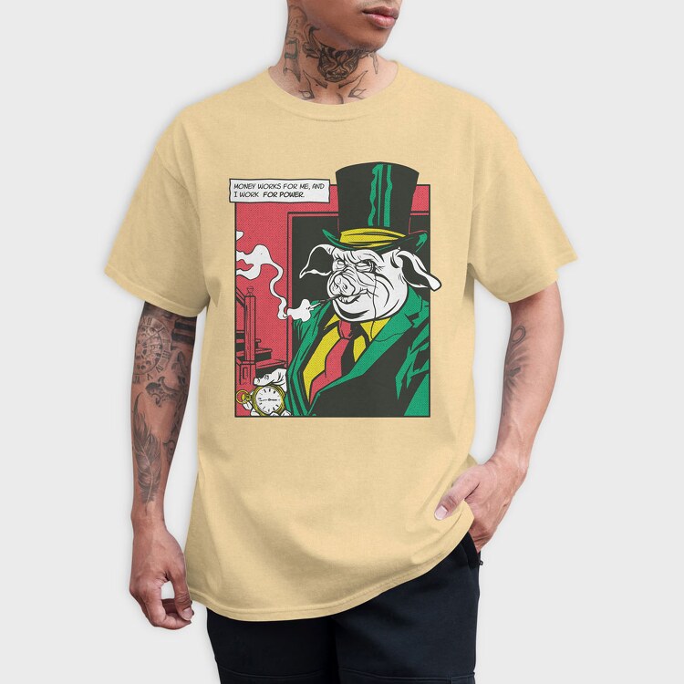 Mr Pig Comics, Tricou Barbati (Unisex)