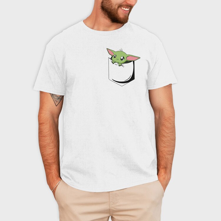 Pocket Baby Yoda 23, Tricou Barbati (Unisex)