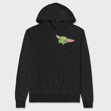 Pocket Baby Yoda 23, Hanorac Oversize Barbati (Unisex)