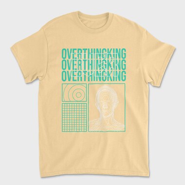 Overthinking, Tricou Barbati (Unisex)