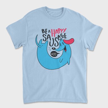 Happy Sausage, Tricou Barbati (Unisex)