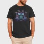 Neon Drum Set Drums, Tricou Barbati (Unisex)