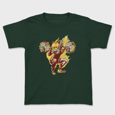 Man Squat Lift Up, Tricou Copii