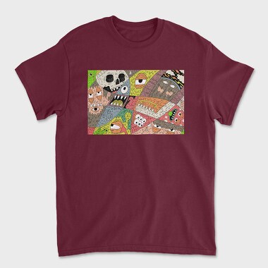 Psychedelic Illustration, Tricou Barbati (Unisex)