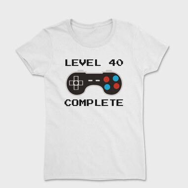 Retro Gamepad Lvl 40 Complete, Tricou Femei