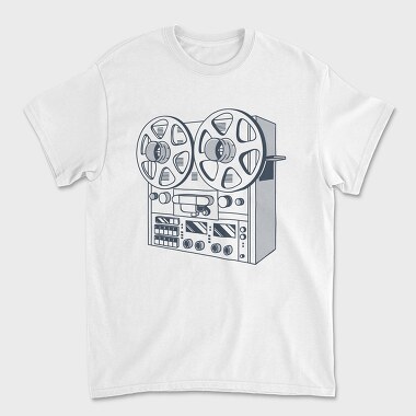 Vintage Audio Illustration 2, Tricou Barbati (Unisex)
