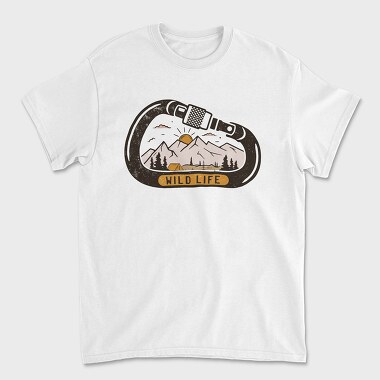 Wild Life Carabiner, Tricou Barbati (Unisex)