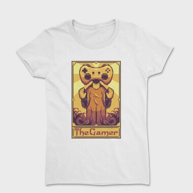 Pixelart Tarot Card the Gamer, Tricou Femei