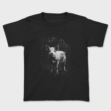 Realistic Pig in Nature, Tricou Copii