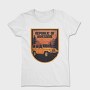 Retro Sunset Outroad Badge, Tricou Femei
