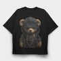 Teddy Bear Cool, Tricou Oversize Barbati (Unisex)